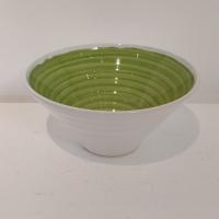 Rainbow Green Bowl by Justine  Jenner 
